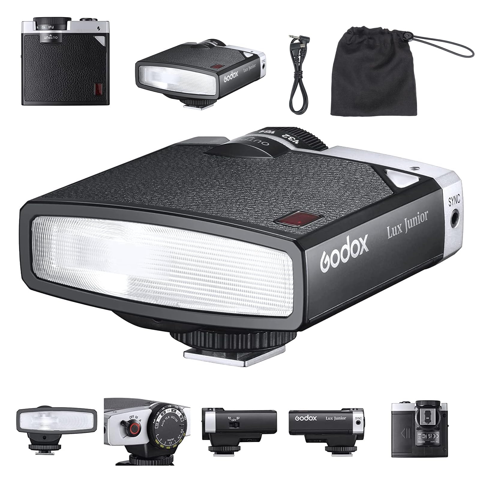 Godox Lux Junior デジカメ用ストロボ Amazon | GODOX Lux Junior レトロ カメラフラッシュ、小型 クリップ